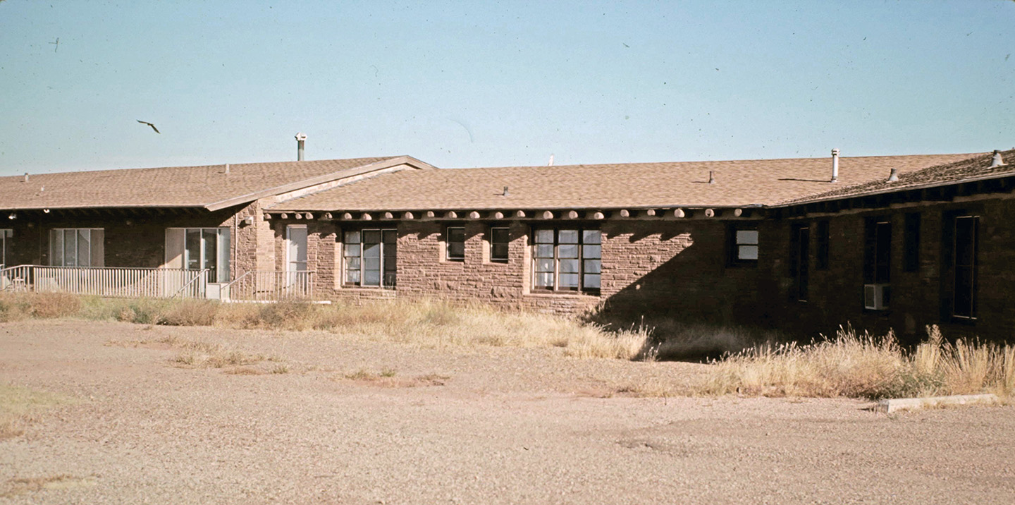 View of the Conchas Lodge exterior, date unknown.